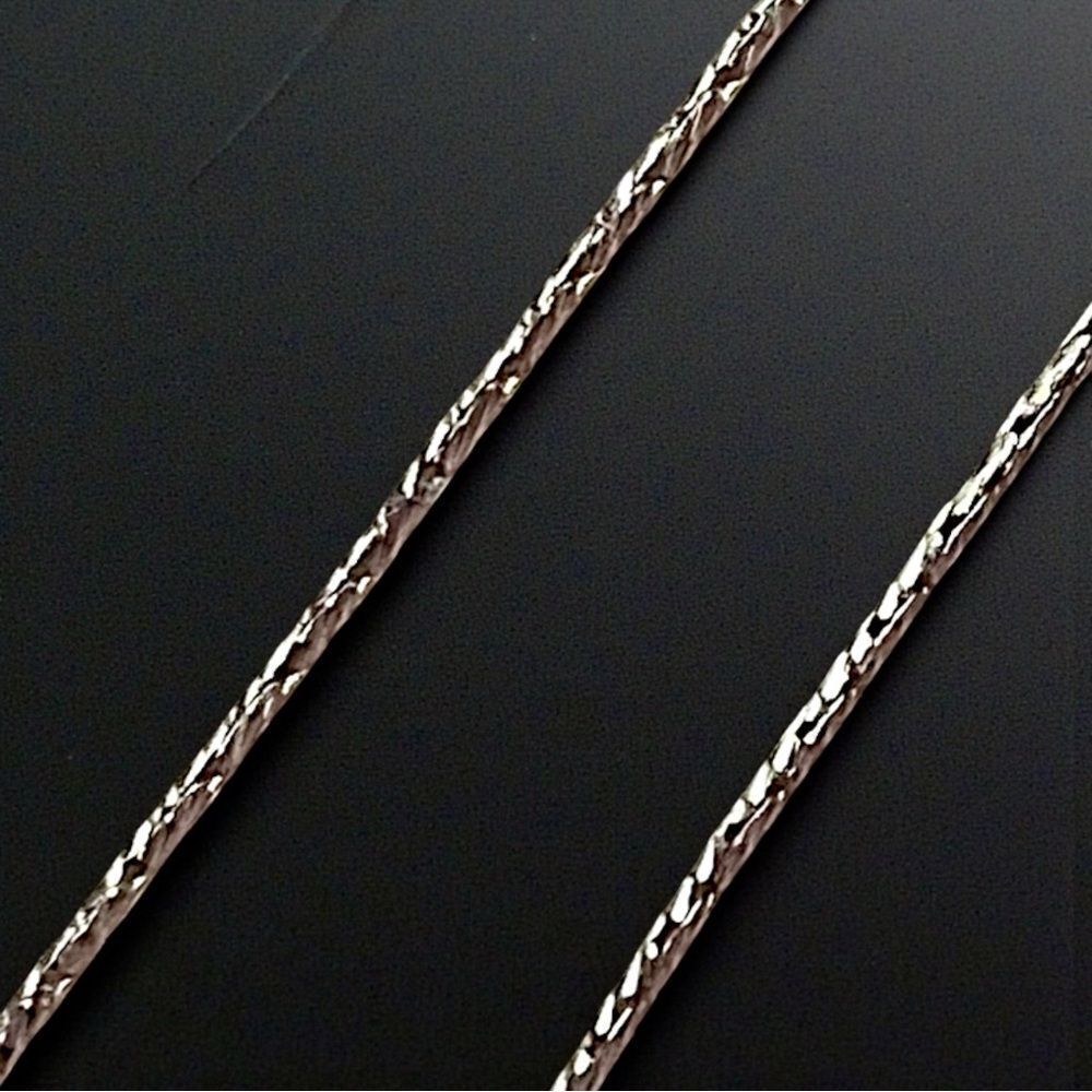 Italian Made Sterling Silver 18” Wheat Chain Necklace
